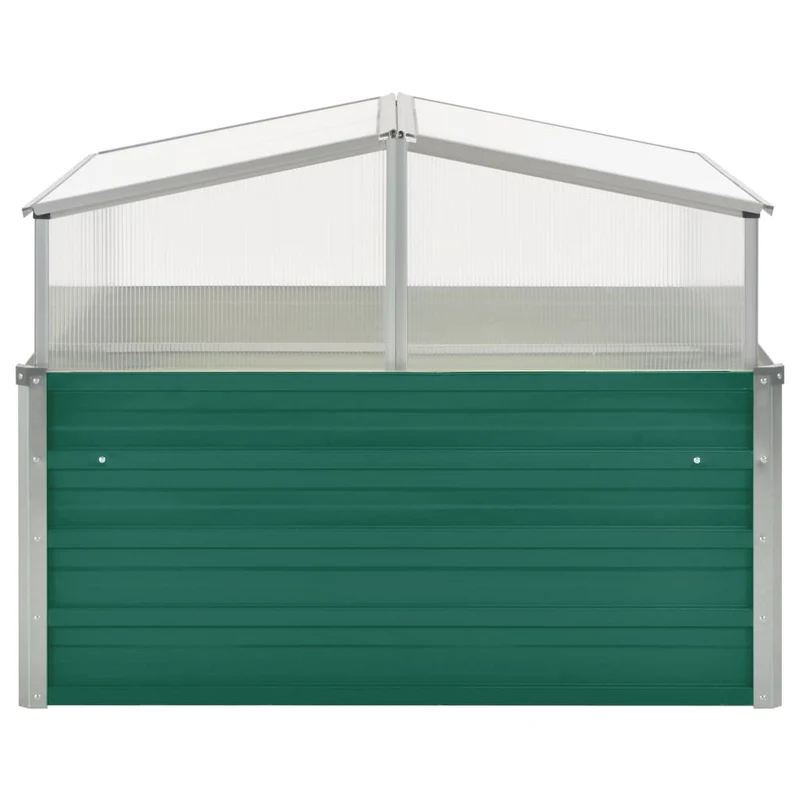 Serre 100 x 100 x 77 cm acier galvanisé vert 02_0001739