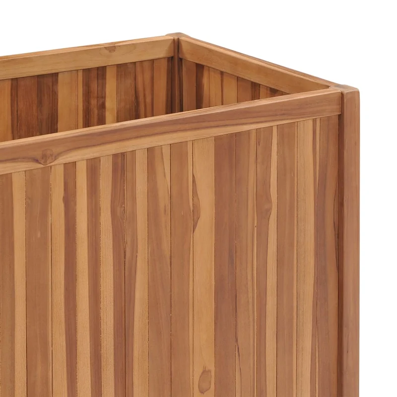 Jardinière lit surélevé plantes fleurs jardin 100 x 50 x 70 cm bois de teck solide 02_0000900