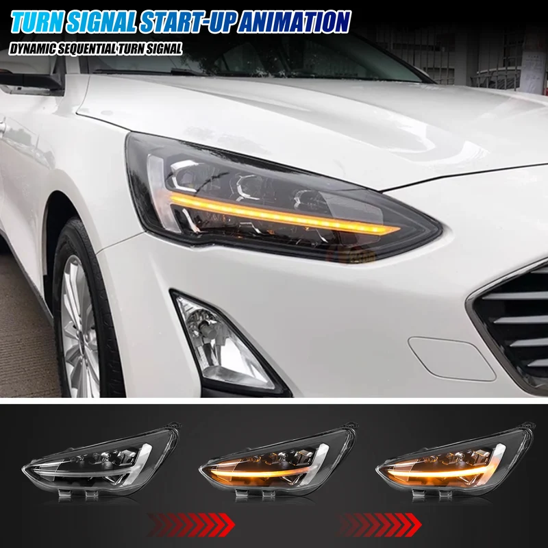 Phares LED Ford Focus MK4 2019-2021 Clignotants Séquentiels