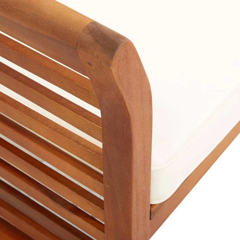 Mobilier à dîner d'extérieur 5 pièces et coussins acacia solide 02_0014657