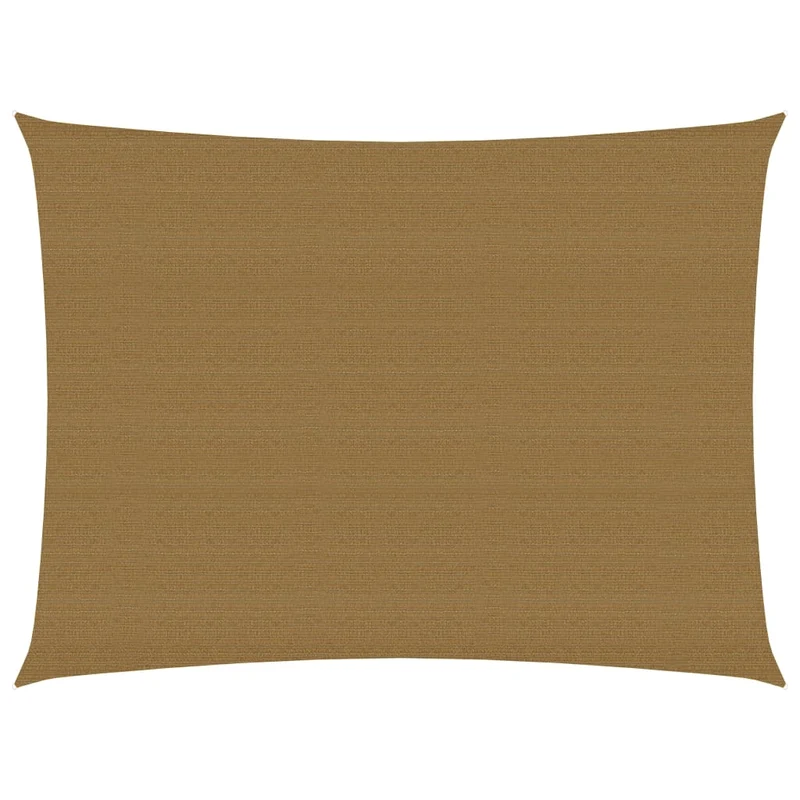 Voile toile d'ombrage parasol 160 g/m² taupe 2,5 x 4 m PEHD 02_0009298