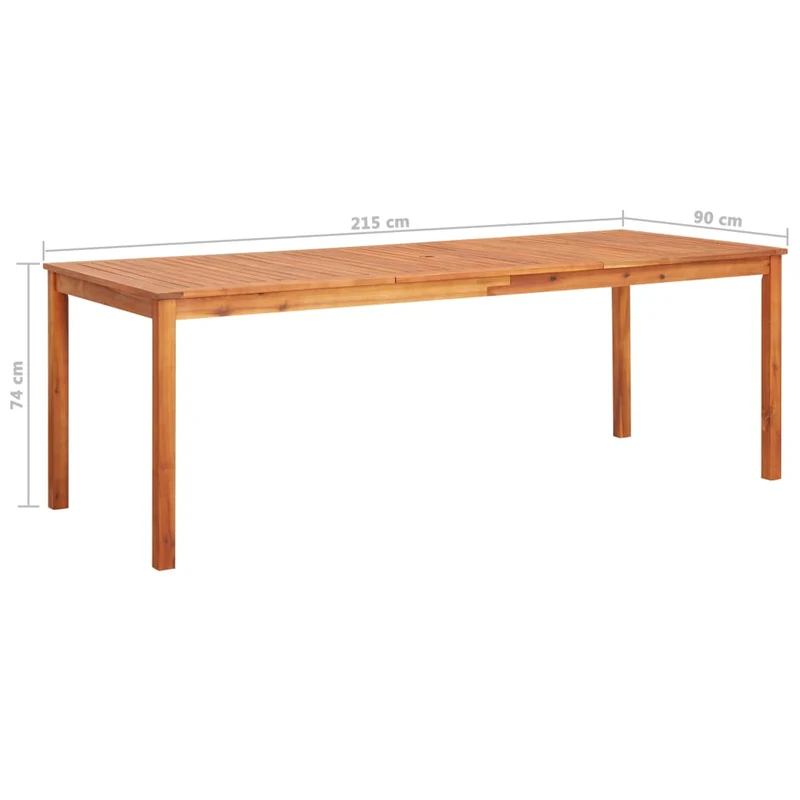 Mobilier à dîner d'extérieur 7 pièces et coussins acacia solide 02_0014679