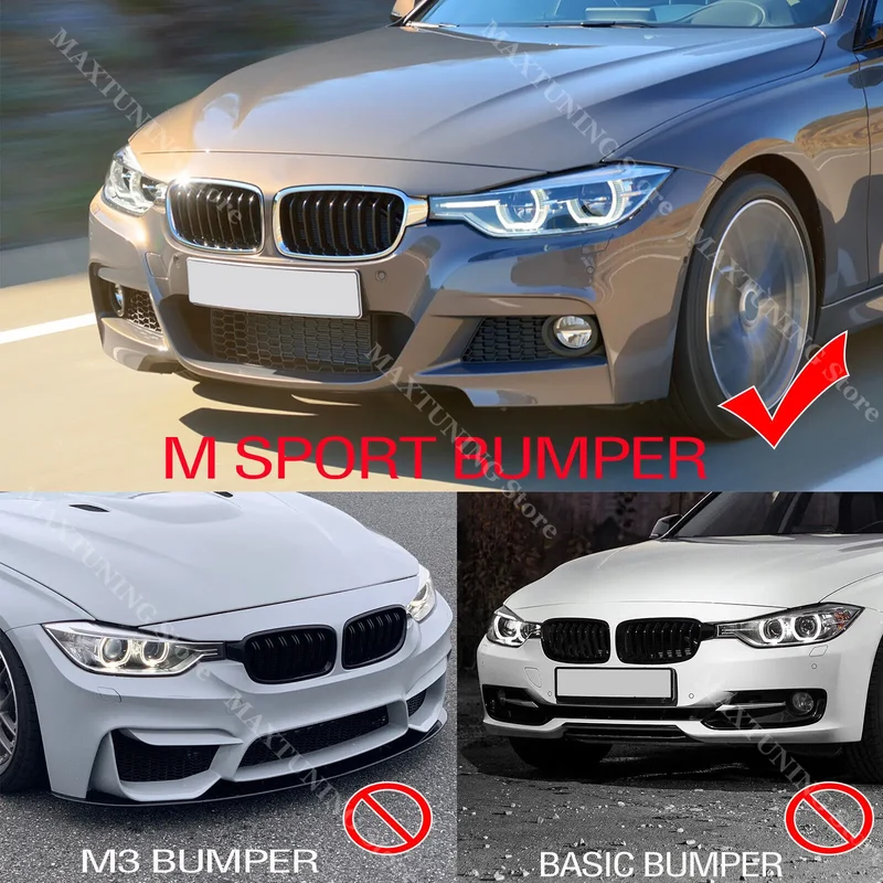 Lame Pare-Chocs Avant BMW Série 3 F30 F31 M Sport 2012-2018
