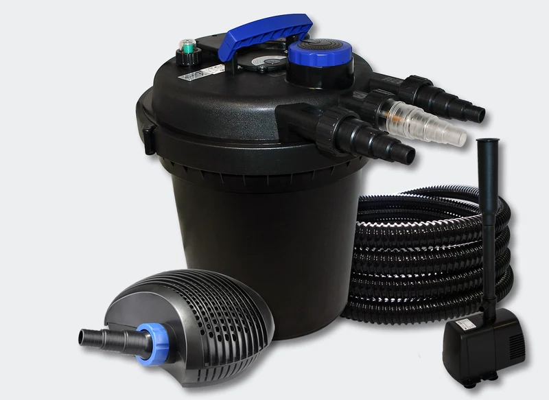 Kit filtration bassin pression 6000l 11 Watts UVC 70 Watts Pompe Tuyau Fontaine 4216228