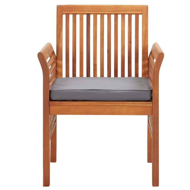 Mobilier à dîner d'extérieur 7 pièces et coussins acacia solide 02_0014678