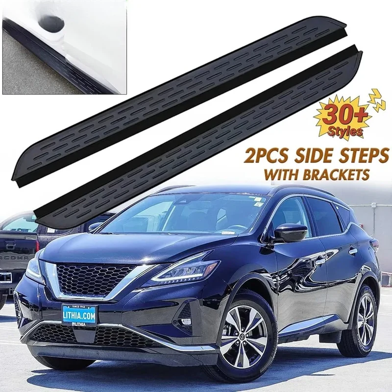 Marchepieds Latéraux Aluminium Noir Nissan Murano 2015-2024