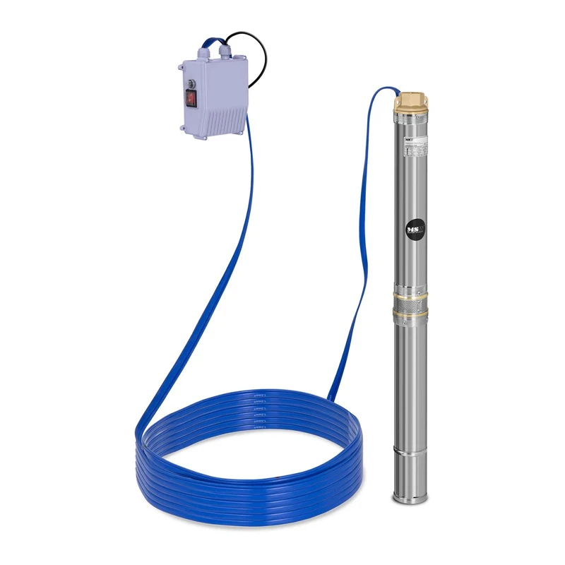 Pompe immergée pompe de puits submersible refoulement - 3 800 L/h - 370 Watts - acier inoxydable 14_0002965