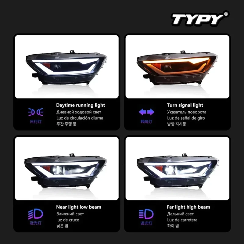 Phares LED Ford Mustang 2015-2017