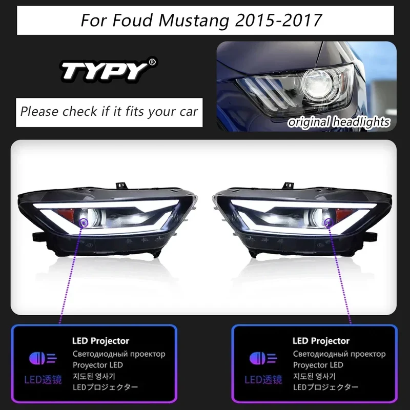Phares LED Ford Mustang 2015-2017