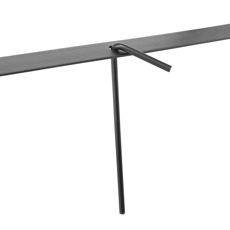 Arche à rosiers décorative pour plantes grimpantes 200 x 100 x 50 cm en fer noir 13_0004442