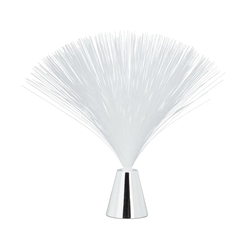Lampe à fibre optique rétro ambiance agréable 33 x 33 x 33 cm design moderne en plastique noir 13_0003984