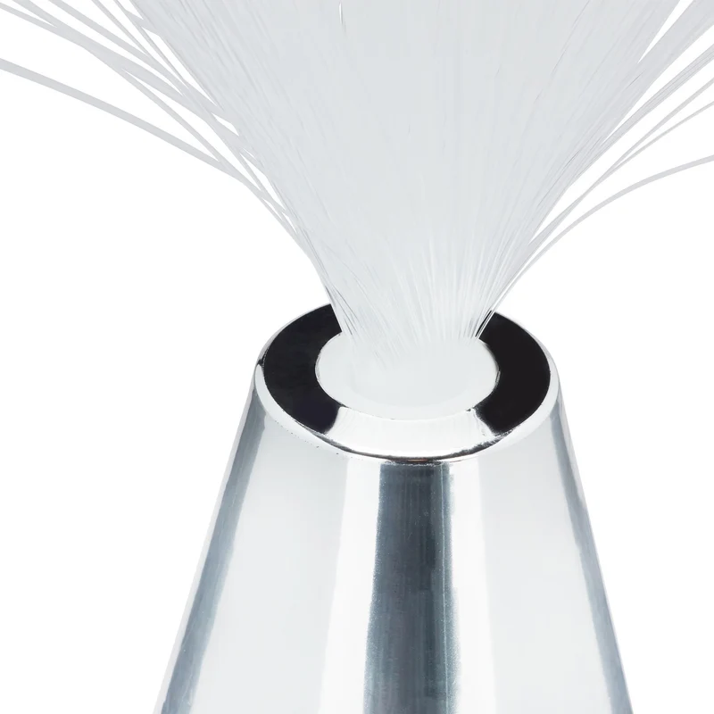 Lampe à fibre optique rétro ambiance agréable 33 x 33 x 33 cm design moderne en plastique noir 13_0003984