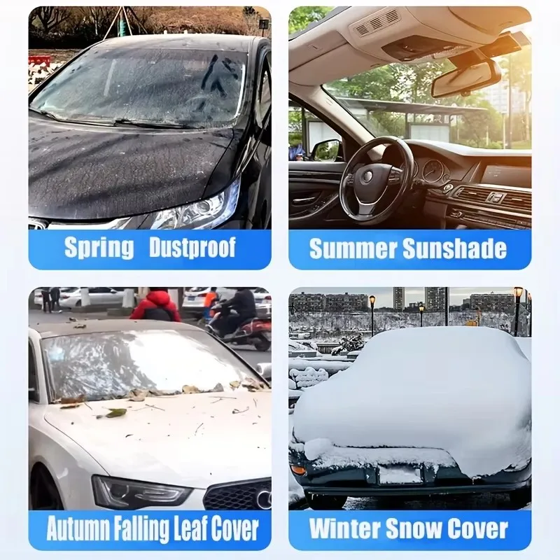 Bâche Pare-Brise Anti-Neige Voiture Hiver Universelle