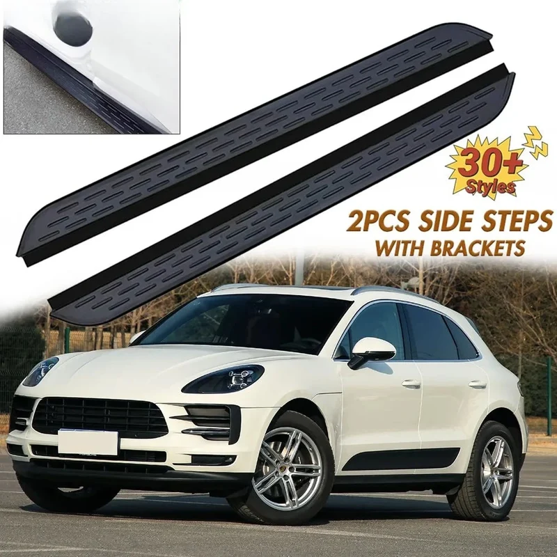 Marchepieds Latéraux Aluminium Porsche Macan 2014-2024 largeur 4,7 pouces