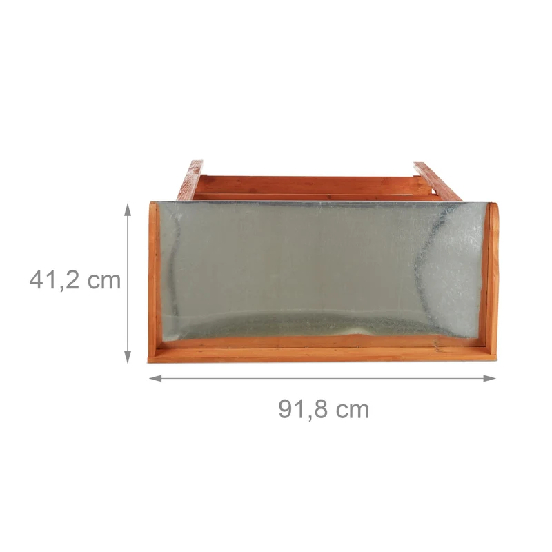 Table de culture pour semis et rempotage 90 x 60 x 80 cm en bois de sapin marron 13_0003458