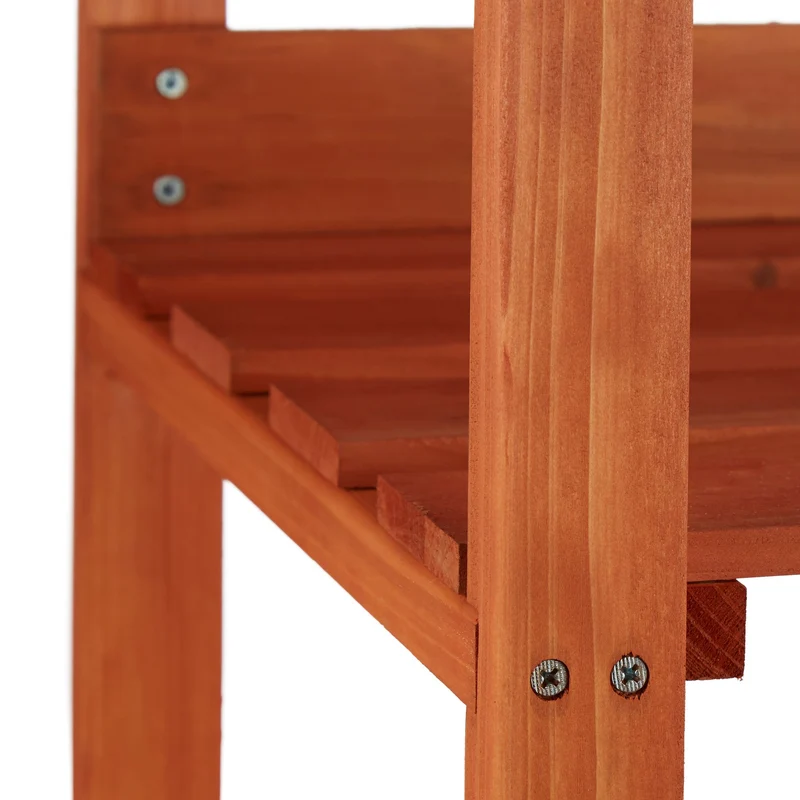 Table de culture pour semis et rempotage 90 x 60 x 80 cm en bois de sapin marron 13_0003458