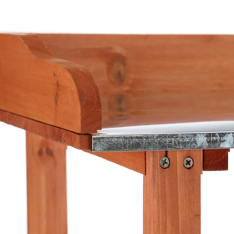 Table de culture pour semis et rempotage 90 x 60 x 80 cm en bois de sapin marron 13_0003458