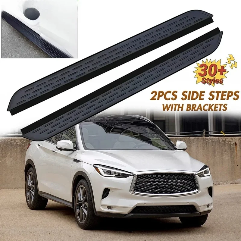 Marchepieds Latéraux Aluminium Noir Infiniti QX50 J55 2019-2026