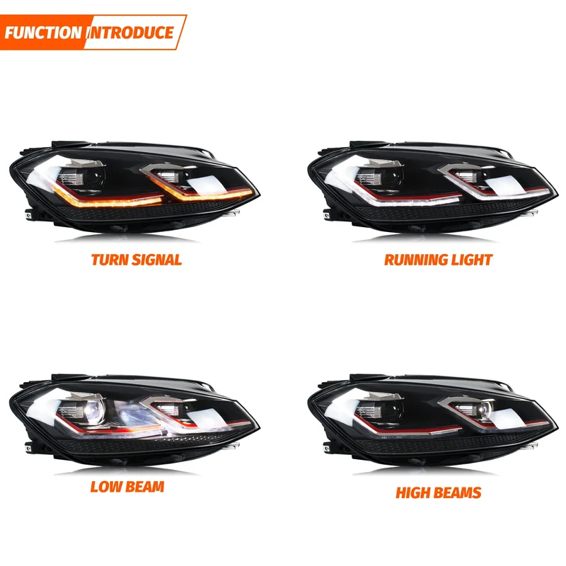 Phares LED Volkswagen Golf 7 MK7 2018-2021