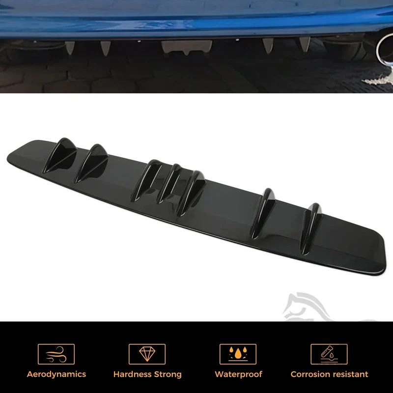 Diffuseur Arrière Universel Aileron de Requin 7 Ailettes