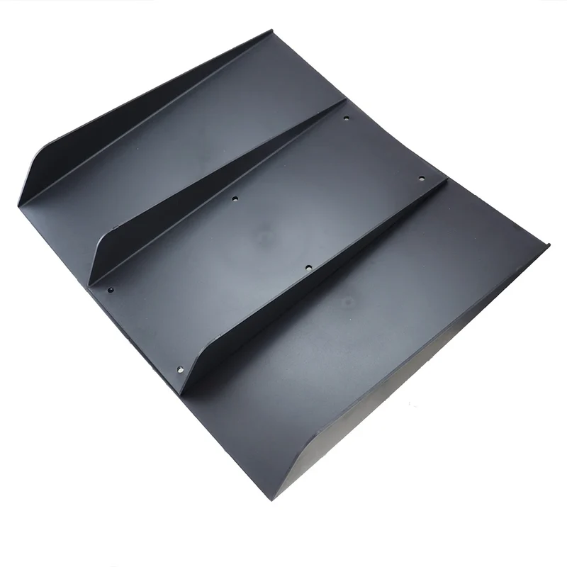 Diffuseur Universel de Pare-Chocs Arrière Ailerons Requin ABS Noir