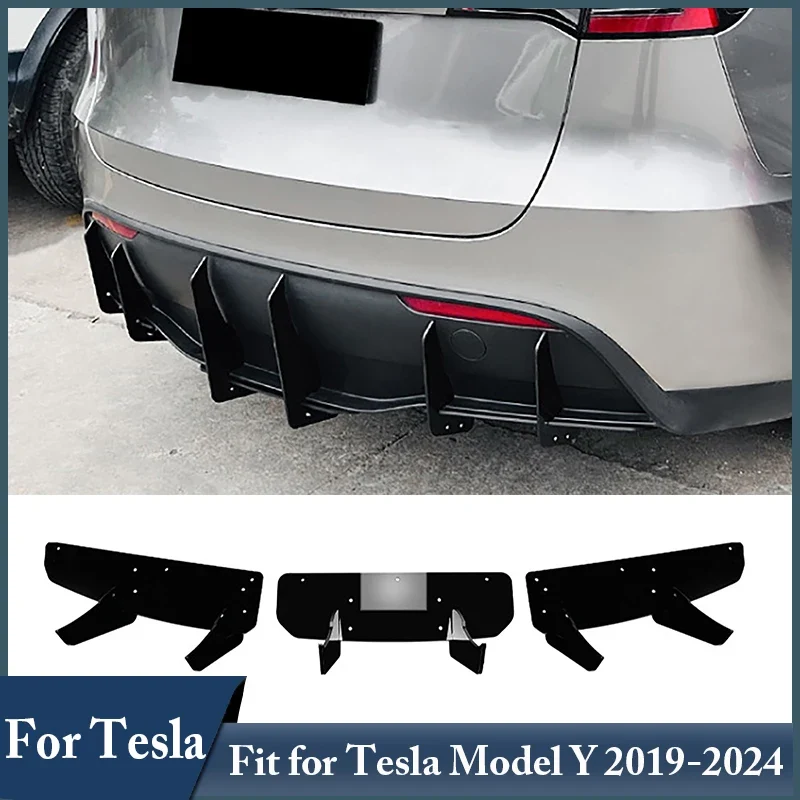 Diffuseur Lèvre Pare-Chocs Arrière Tesla Model Y 2019-2024
