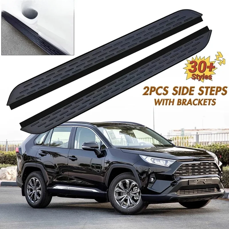 Marchepieds Latéraux Aluminium Noir Toyota RAV4 2019-2023