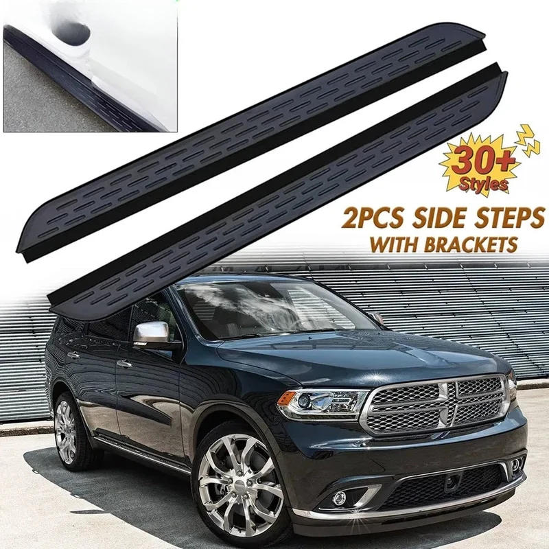 Marchepieds Latéraux Aluminium Noir Dodge Durango 2018-2025