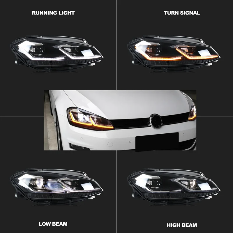 Phares LED Volkswagen Golf 7.5 MK7.5 2018-2021