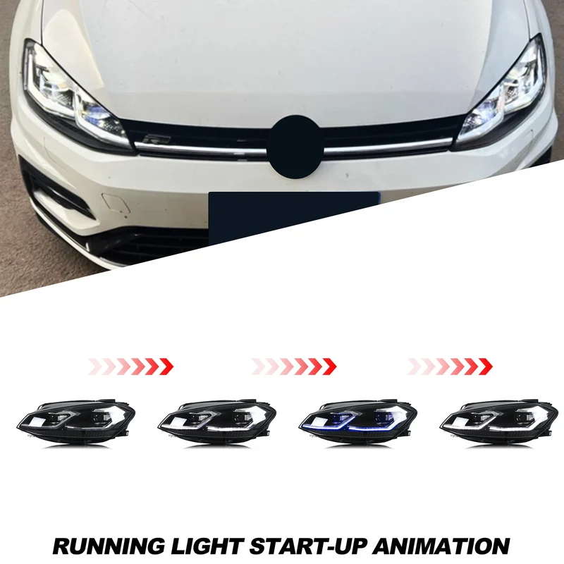 Phares LED Volkswagen Golf 7.5 MK7.5 2018-2021