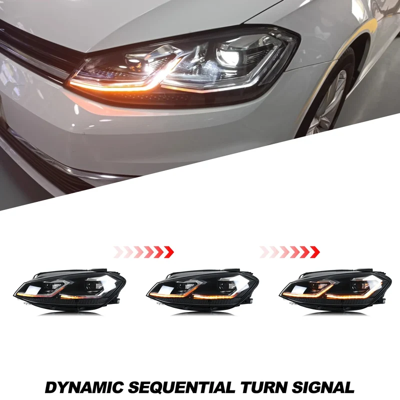 Phares LED Volkswagen Golf 7.5 MK7.5 2018-2021