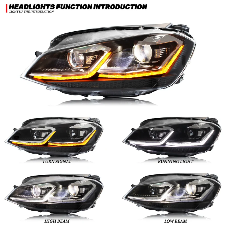 Phares LED Volkswagen Golf 7 MK7 2013-2017