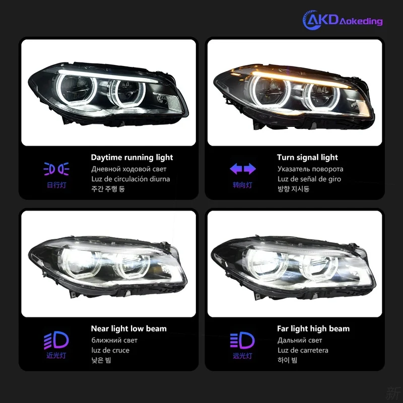 Phares LED BMW Série 5 F10 F11 2010-2017