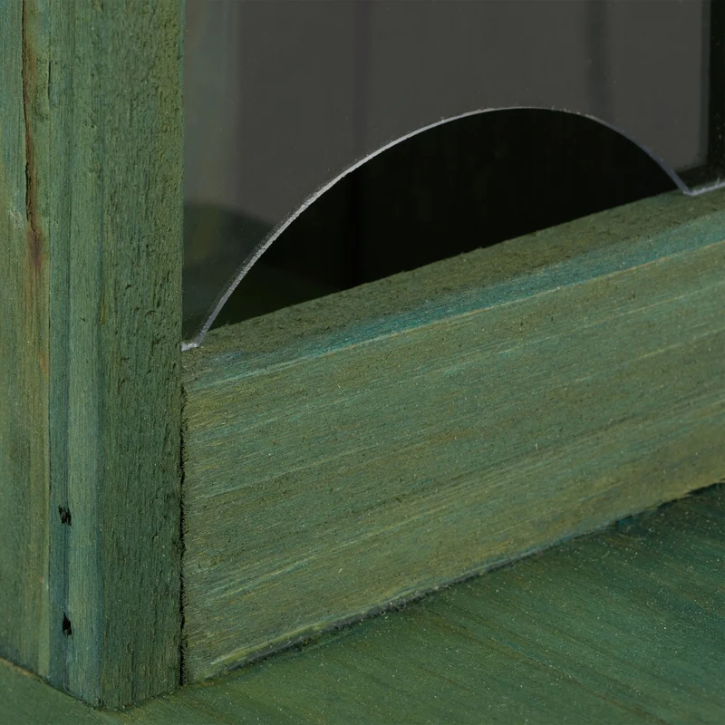 Mangeoire pour écureuils à poser jardin balcon 17,5 x 12 x 25 cm observation facile en bois naturel 13_0006928