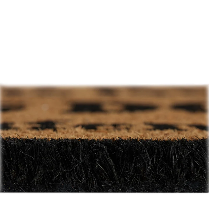 Paillasson humoristique d'entrée 60 x 40 cm antidérapant décoratif en fibre de coco marron 13_0003962