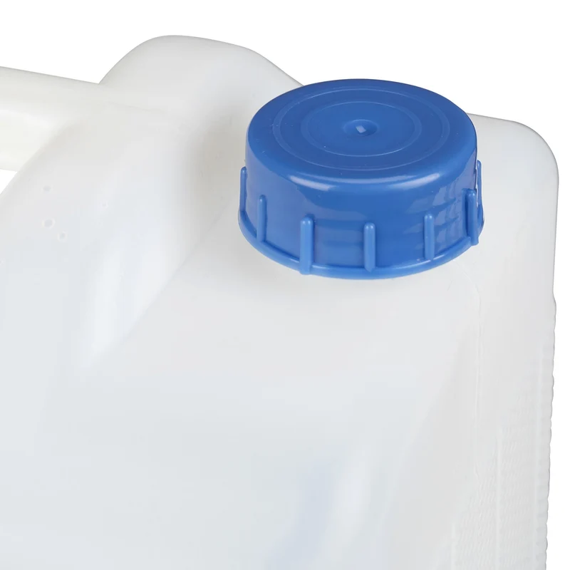 Bidon d'eau transportable 26,5 x 34,5 x 21,5 cm idéal pique-nique camping en HDPE blanc 13_0005640