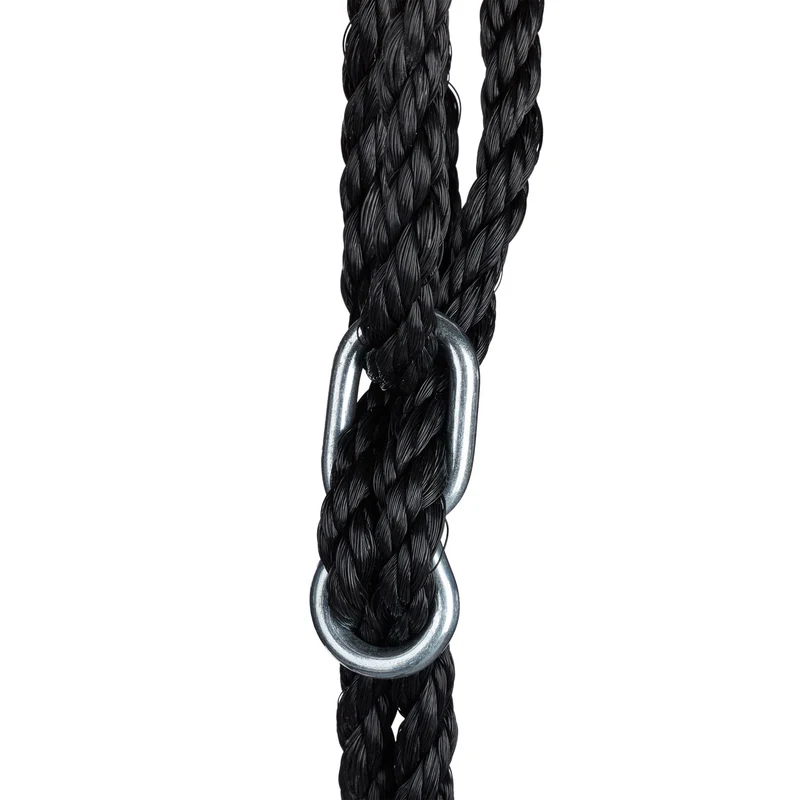 Balançoire nid d'oiseau ajustable jardin 120 cm avec cordes résistantes style contemporain en maille verte 13_0005094