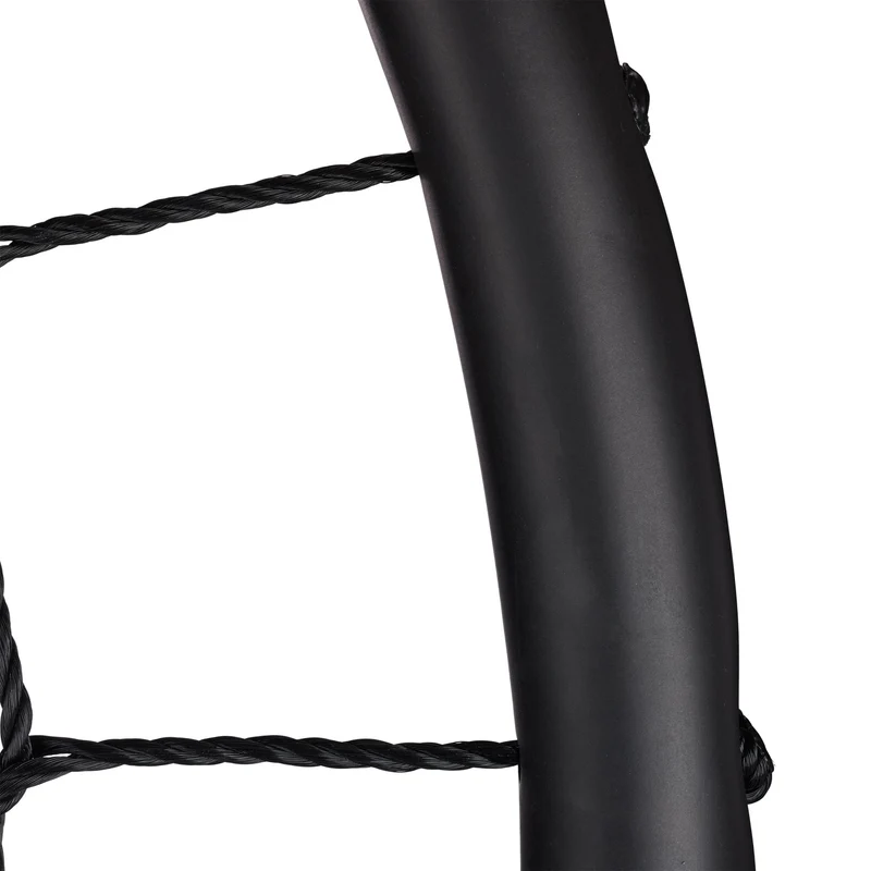 Balançoire nid d'oiseau ajustable jardin 120 cm avec cordes résistantes style contemporain en maille verte 13_0005094