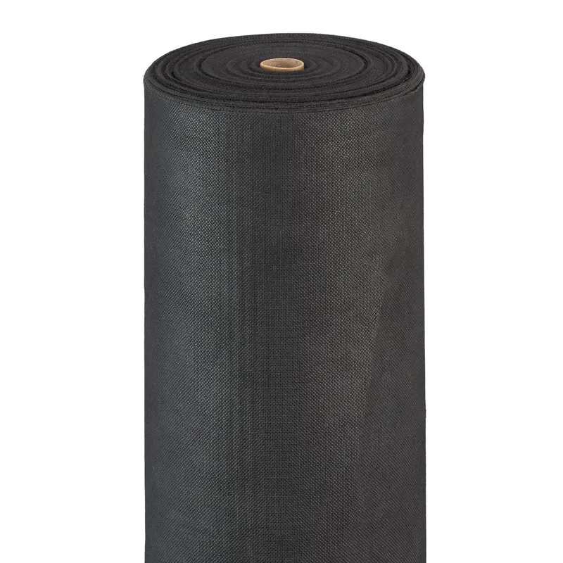 Toile de jardin anti-mauvaises herbes 1 x 50 m prévention efficace en polypropylène noir 13_0004840