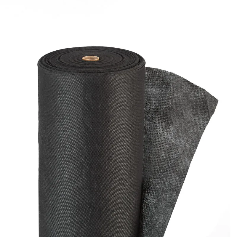 Toile de jardin anti-mauvaises herbes 1 x 50 m prévention efficace en polypropylène noir 13_0004840