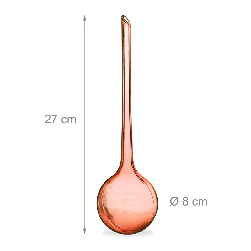 Lot de 4 globes d'arrosage en PVC idéal pour plantes jusqu'à 2 semaines en plastique transparent 13_0006499