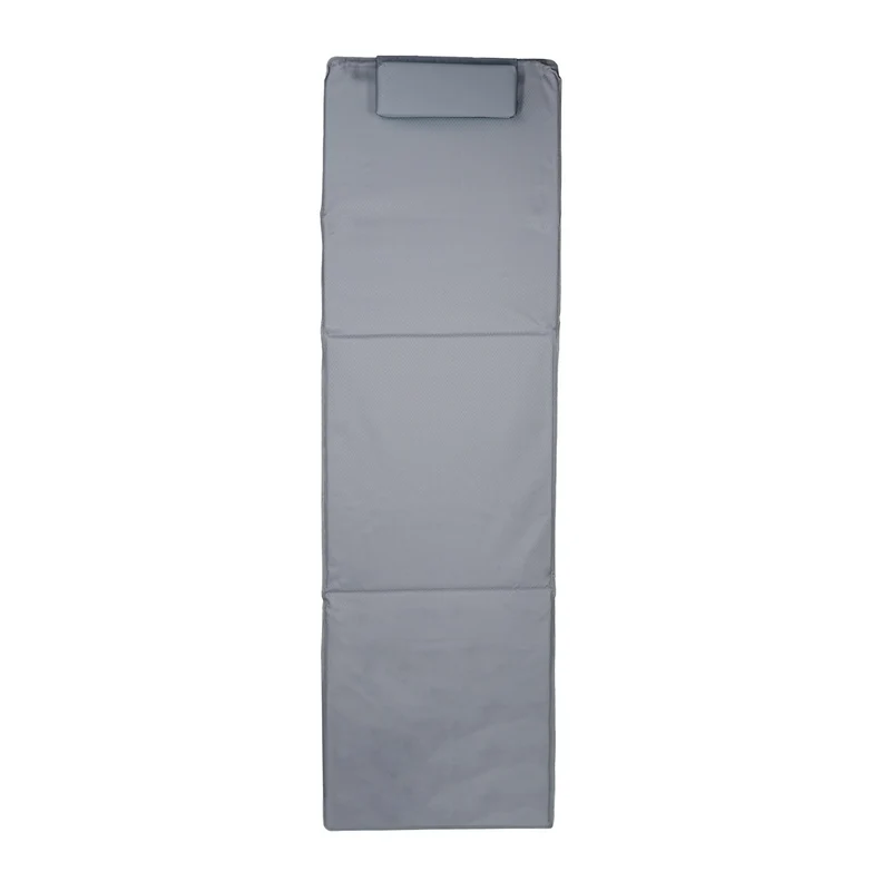 Matelas de plage XXL rembourré confortable dossier réglable 195 x 60 x 4 cm en plastique bleu 13_0005420