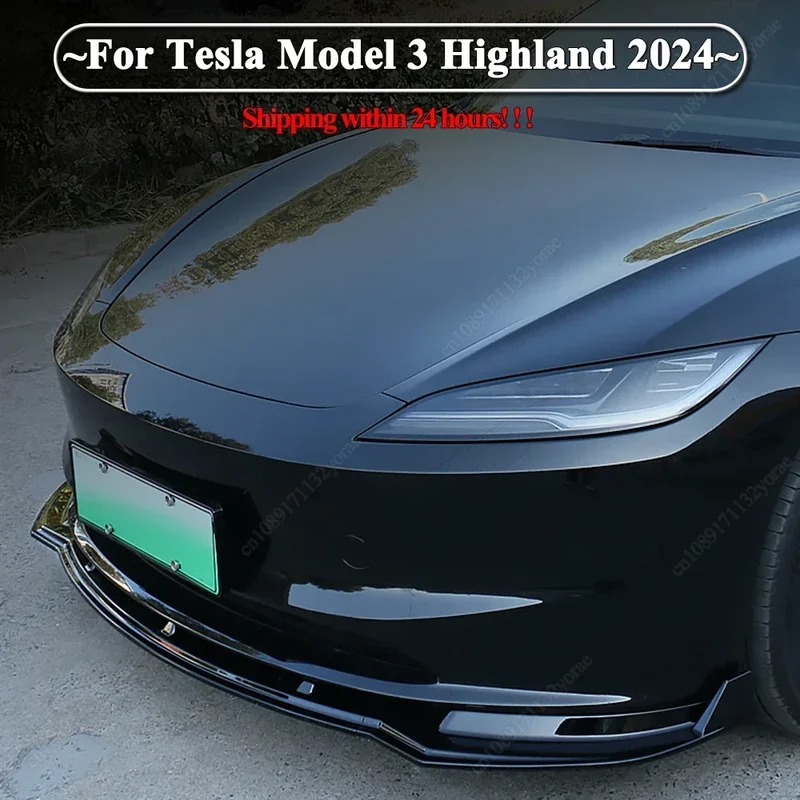 Lèvre Spoiler Pare-Chocs Avant Tesla Model 3 Highland 2024
