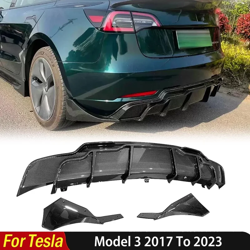 Diffuseur Lèvre Pare-Chocs Arrière Tesla Model 3 2017-2023