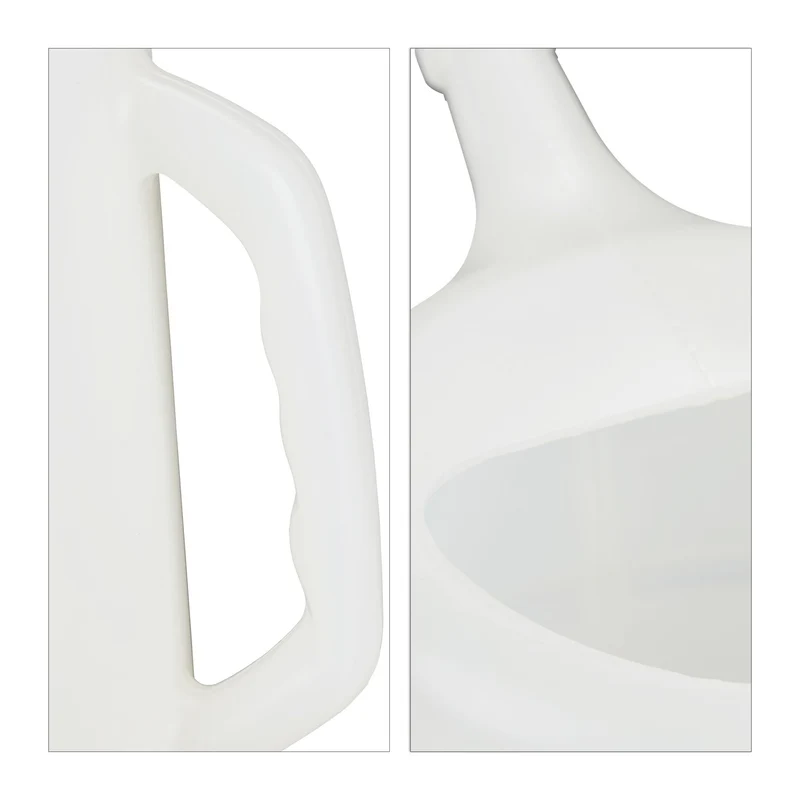 Burette à huile pour automobile 31,5 x 36 x 13 cm avec embout flexible et graduation en polyéthylène blanc 13_0006980