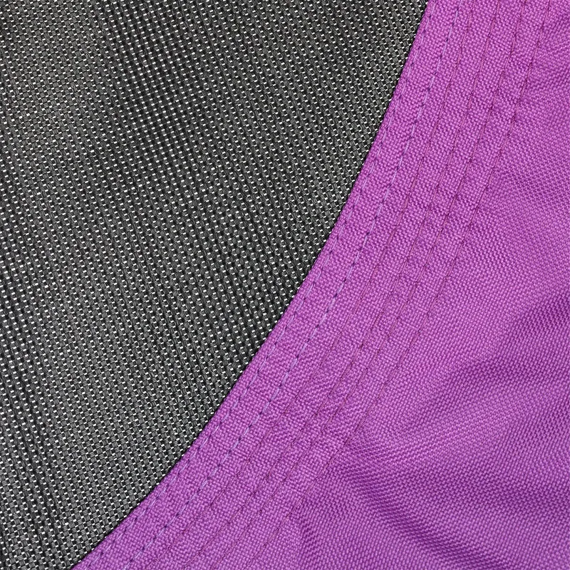 Balançoire nid d'oiseau ronde réglable hauteur 85 x 110 cm assise confortable jardin en tissu violet 13_0006993