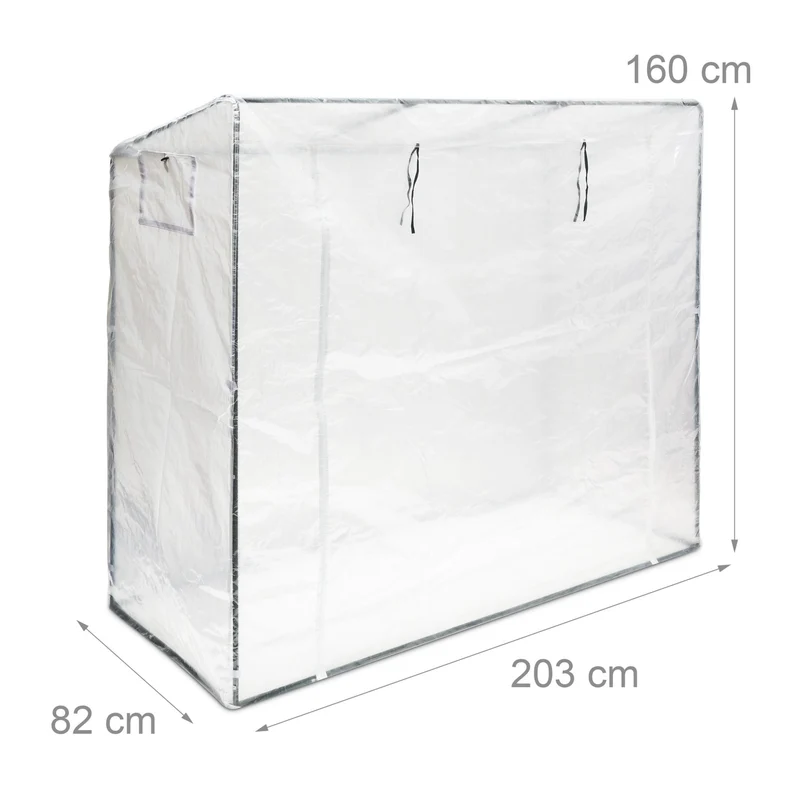 Serre de jardin XL toit incliné 200 x 80 cm pour accélérer croissance légumes et fleurs en PVC vert 13_0004443