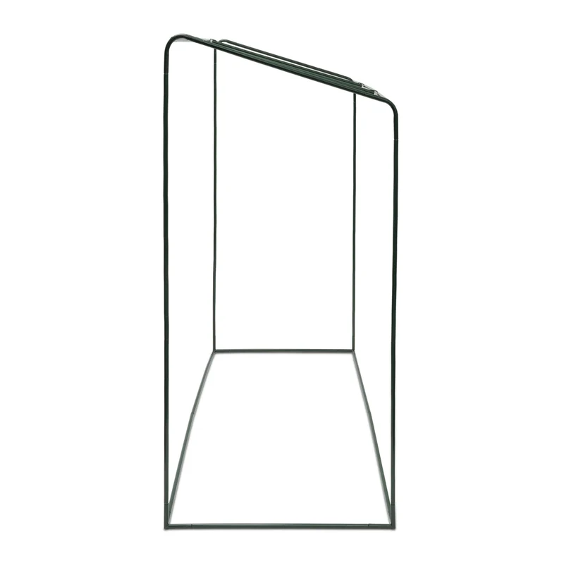 Serre de jardin XL toit incliné 200 x 80 cm pour accélérer croissance légumes et fleurs en PVC vert 13_0004443