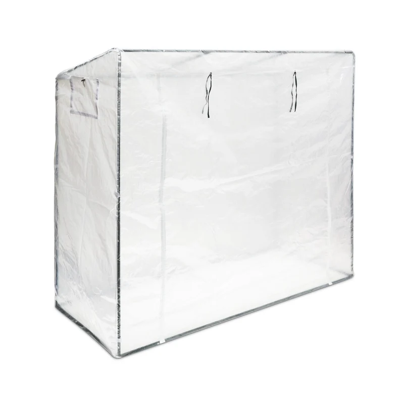 Serre de jardin XL toit incliné 200 x 80 cm pour accélérer croissance légumes et fleurs en PVC vert 13_0004443