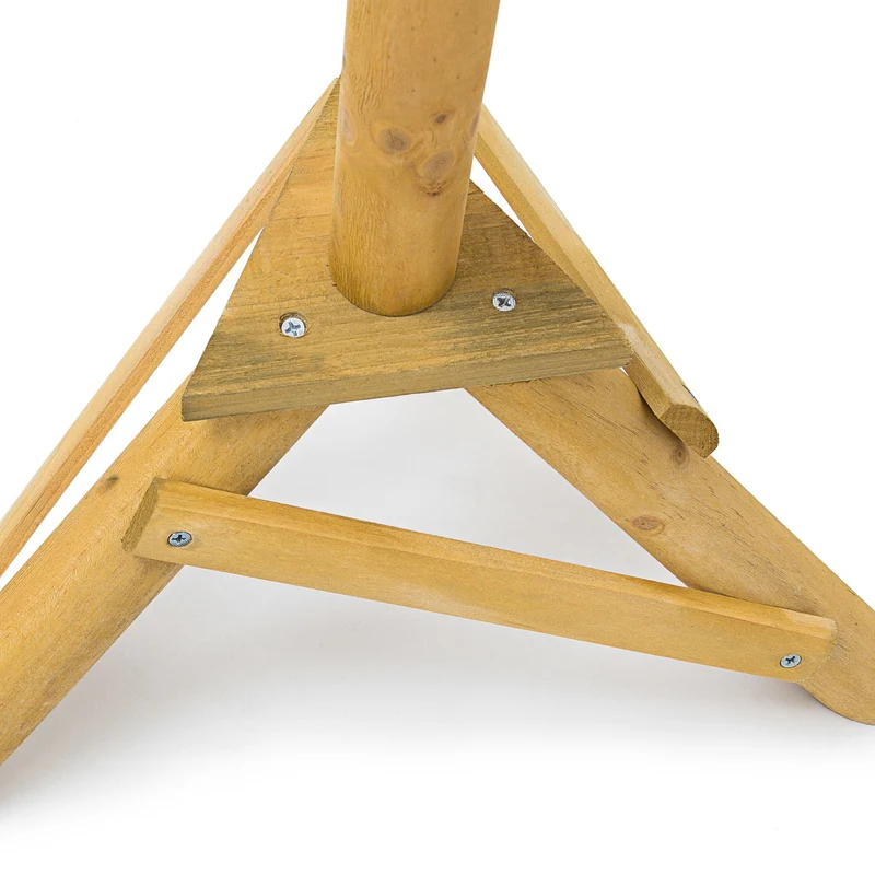 Nichoir à oiseaux sur pied extérieur 100 x 37 x 43 cm stable et décoratif en bois vert 13_0005192